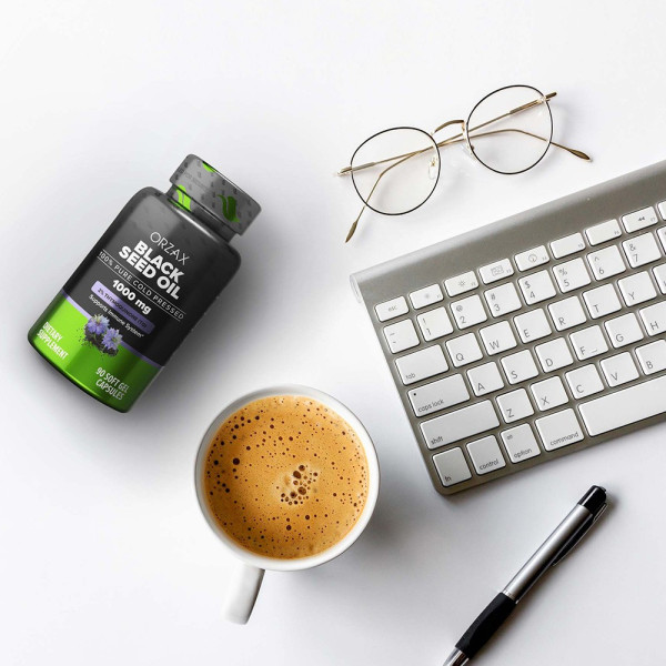 Олія чорного кмину, Orzax Black Cumin Seed Oil, 60 капсул